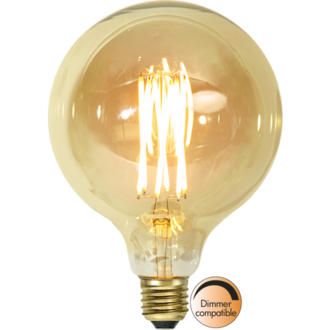LED-Lampe E27 G125 Vintage Gold