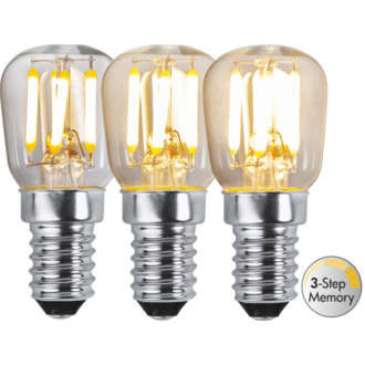 LED-Lampe E14 ST26 Clear 3-step Memory