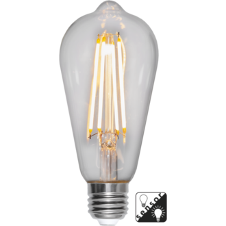 LED-Lampe E27 ST64 Sensor clear