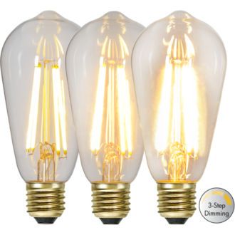 LED-Lampe E27 ST64 Soft Glow 3-step 