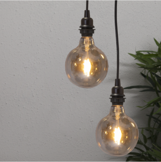LED-Lampe E27 G125 Plain Amber