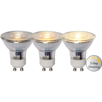 LED-Lampe GU10 MR16 Spotlight Glass 3-step