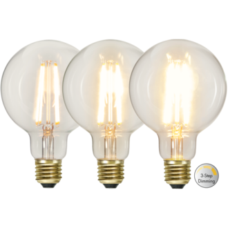 LED-Lampe E27 G95 Soft Glow 3-step 