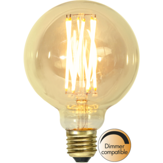 LED-Lampe E27 G95 Vintage Gold