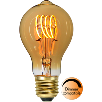 LED-Lampe E27 TA60 Decoled Spiral Amber