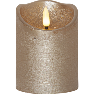 LED Stumpenkerze Flamme Rustic