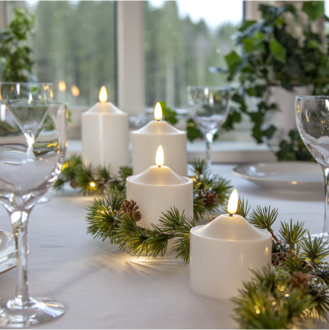 LED Stumpenkerze Flamme