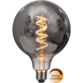 LED-Lampe E27 G125 Decoled Spiral Smoke