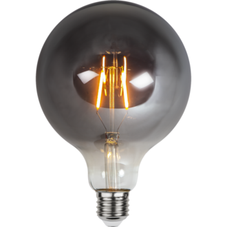 LED-Lampe E27 G125 Plain Smoke