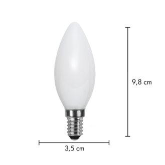 LED-Lampe E14 C35 Opaque Filament RA90