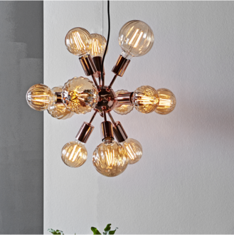 LED-Lampe E27 G125 Decoled