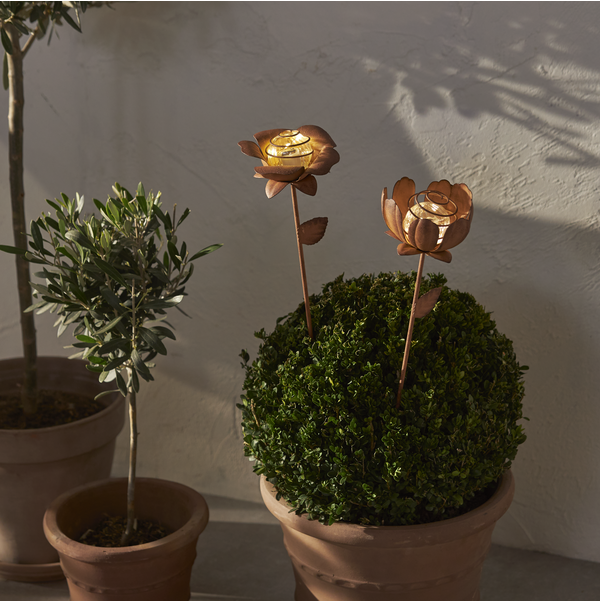 Solardekoration Oxida Flower 2 p