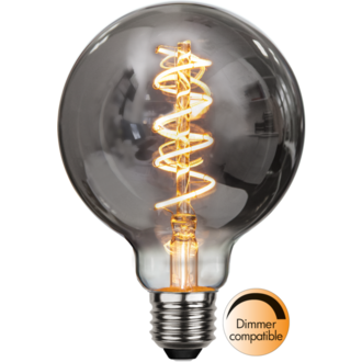 LED-Lampe E27 G95 Decoled Spiral Smoke
