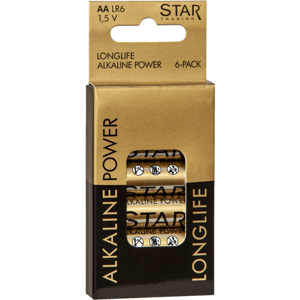 Batterie 6er Set AA 1,5V Power Alkaline