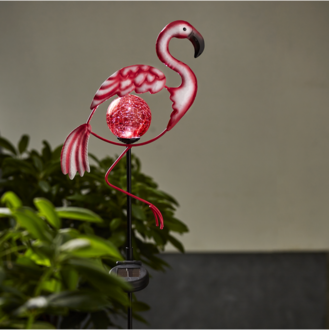 Solardekoration Flamingo