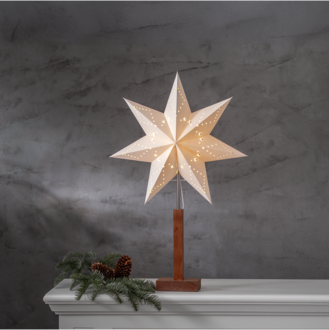 Standleuchte Stern Karo