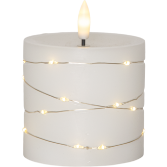 LED Stumpenkerze Flamme Dew