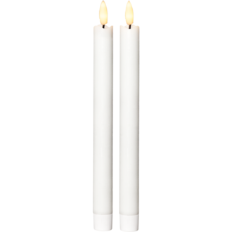 LED Leuchterkerze 2er Set Flamme