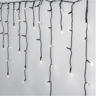 Lichtvorhang Icicle Crispy Ice White