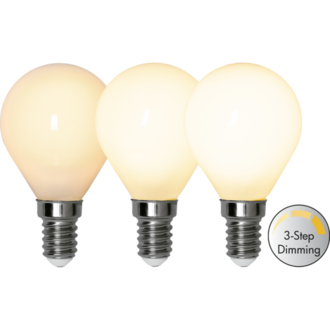 LED-Lampe E14 P45 Opaque Filament RA90 3-step