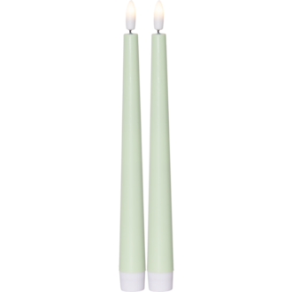 LED Leuchterkerze 2er Set Flamme Candy