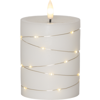 LED Stumpenkerze Flamme Dew