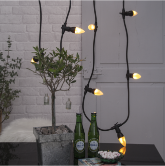 LED-Lampe E14 C37 Flame