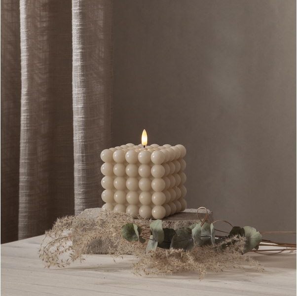 LED Stumpenkerze Flamme Dot