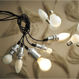LED-Lampe E14 P45 Frosted