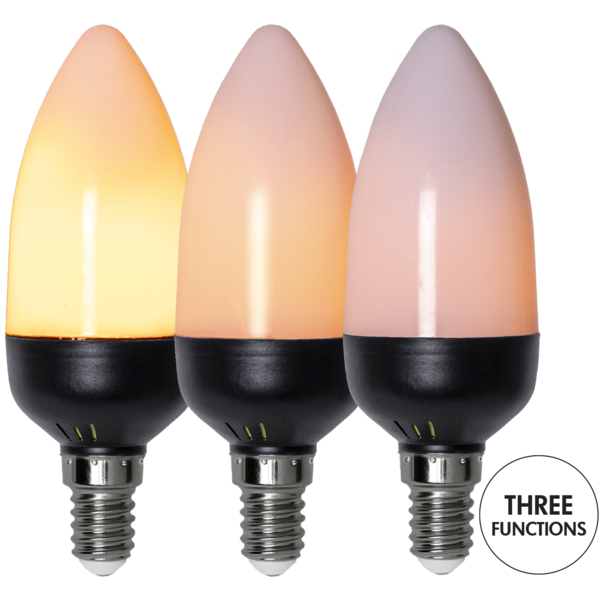 LED-Lampe E14 C37 Flame