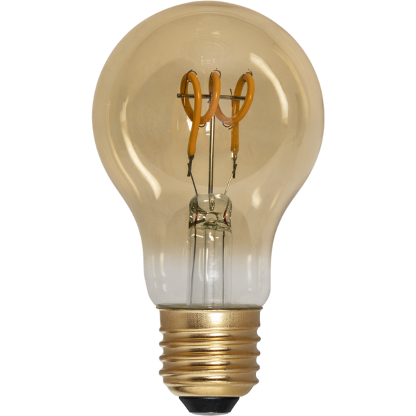LED-Lampe E27 A60 Decoled Spiral Amber