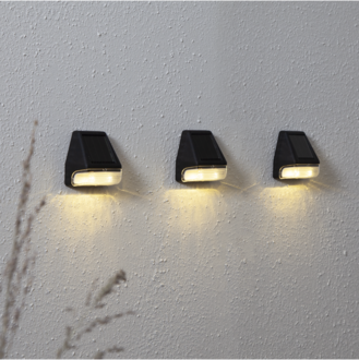 SolarWandlaterne 3er Set Wally Mini