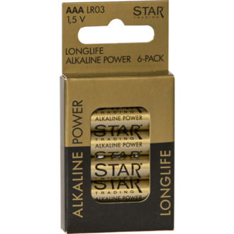 Batterie 6er Set AAA 1,5V Power Alkaline