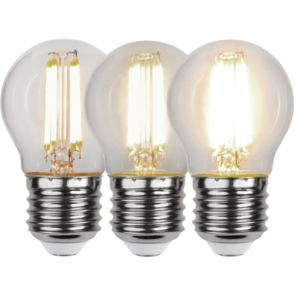 LED-Lampe E27 G45 Clear 3-step memory