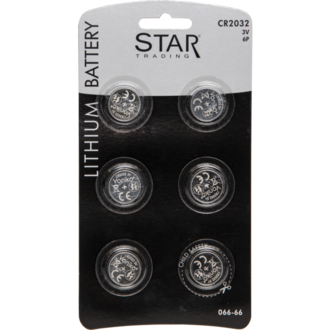 Batterie 6er Set CR2032