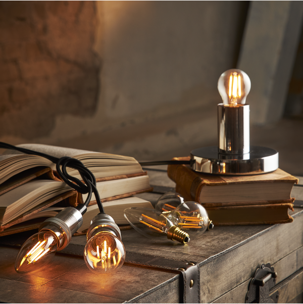 LED-Lampe E27 G45 Soft Glow 3-step memory