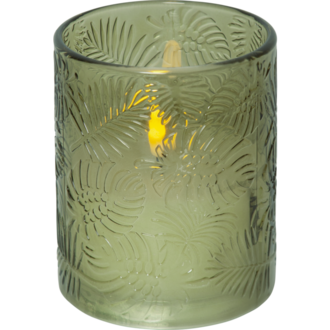 LED Stumpenkerze Flamme Leaf