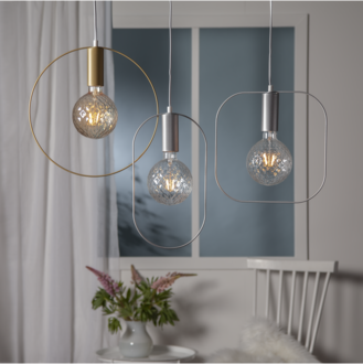 LED-Lampe E27 G125 Decoled