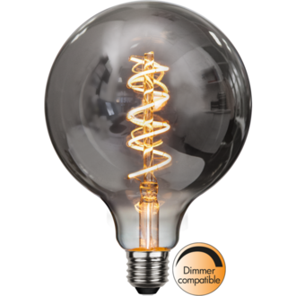 LED-Lampe E27 G125 Decoled Spiral Smoke