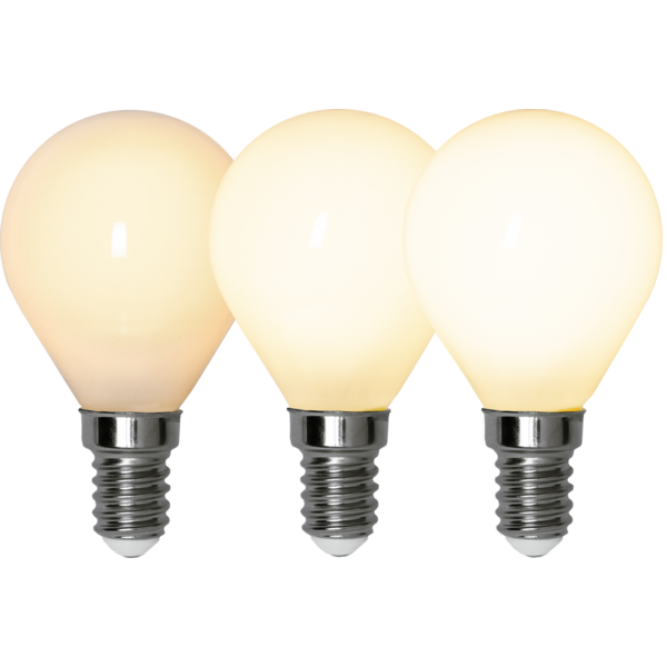LED-Lampe E14 P45 Opaque Fil RA90 3-step memo