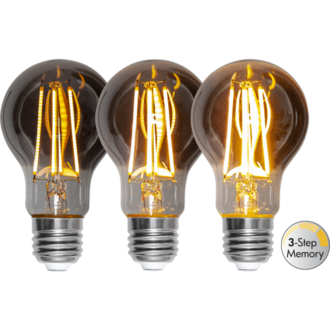 LED-Lampe E27 A60 Soft Glow Smoke 3-step memory