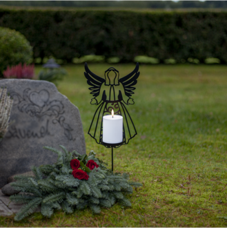 LED Grablicht Flamme Deco