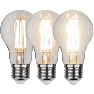 LED-Lampe E27 A60 Clear 3-step memory