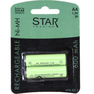 Aufladbare Batterie AA 1,2V 600mAh Ni-MH