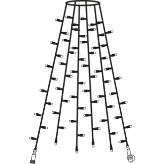 Baum-Lichterkette extra System 24