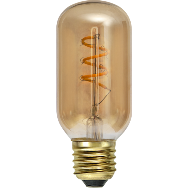 LED-Lampe E27 T45 Decoled Spiral Amber