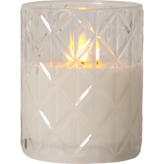 LED Kerze Flamme Romb