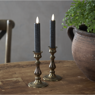 LED Leuchterkerze 2er Set Flamme