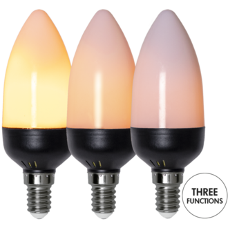 LED-Lampe E14 C37 Flame