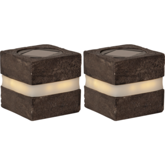 Solardekoration Stonecube